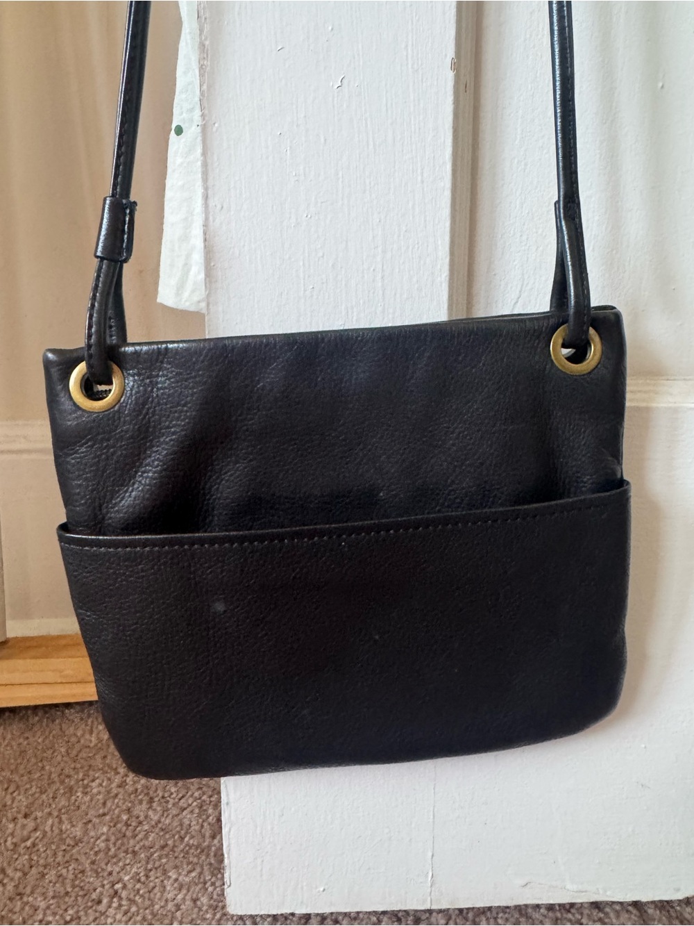 Margot NYC- Black Leather Crossbody Bag